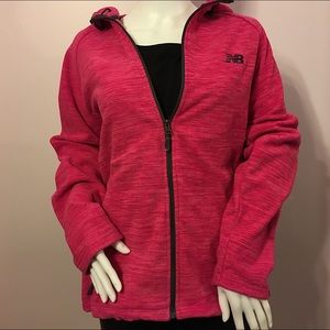 💖New Balance XL Pink Zip Hoodie w/Waist PullCords